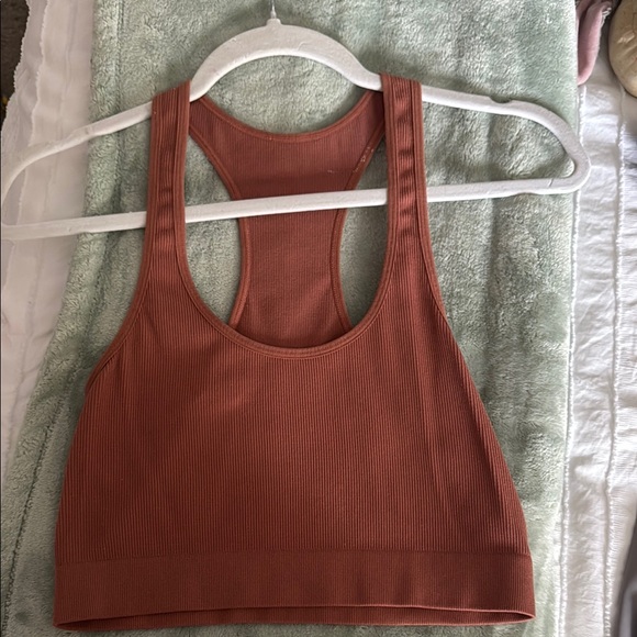 Rust Racerback Sports Bra - Picture 3 of 4